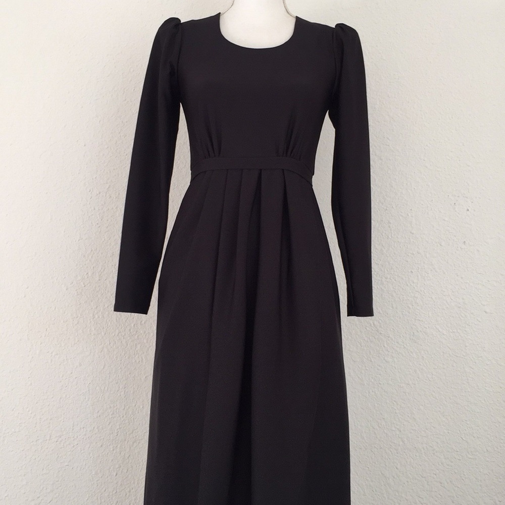 Vintage 80s Southeastern Maxi Dress Gown Faux Wrap